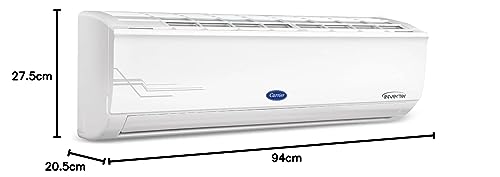 Carrier 1 Ton 3 Star Wi-Fi Inverter Split AC (Convertible 6-in-1 Cooling, Smart Display, PM 2.5 Filter, Wi-Fi, White)