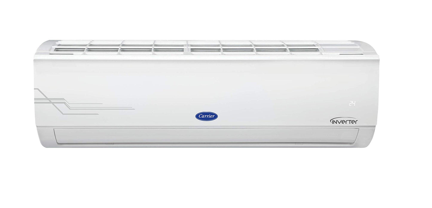 Carrier 1 Ton 3 Star Wi-Fi Inverter Split AC (Convertible 6-in-1 Cooling, Smart Display, PM 2.5 Filter, Wi-Fi, White)
