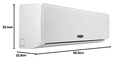 Carrier 2 Ton 5 Star Wi-Fi Inverter Split AC (Copper, Convertible 6-in-1 Cooling, Smart Display, PM 2.5 Filter,White)