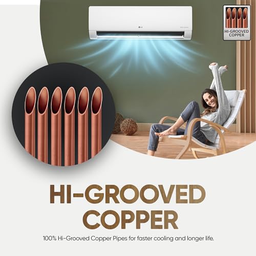 LG 1.5 Ton 3 Star DUAL Inverter Split AC (Copper, AI Convertible 6-in-1, HD Filter with Anti-Virus Protection, US-Q18JNXE, White)