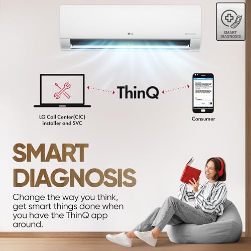 LG 1.5 Ton 3 Star DUAL Inverter Split AC (Copper, AI Convertible 6-in-1, HD Filter with Anti-Virus Protection, US-Q18JNXE, White)