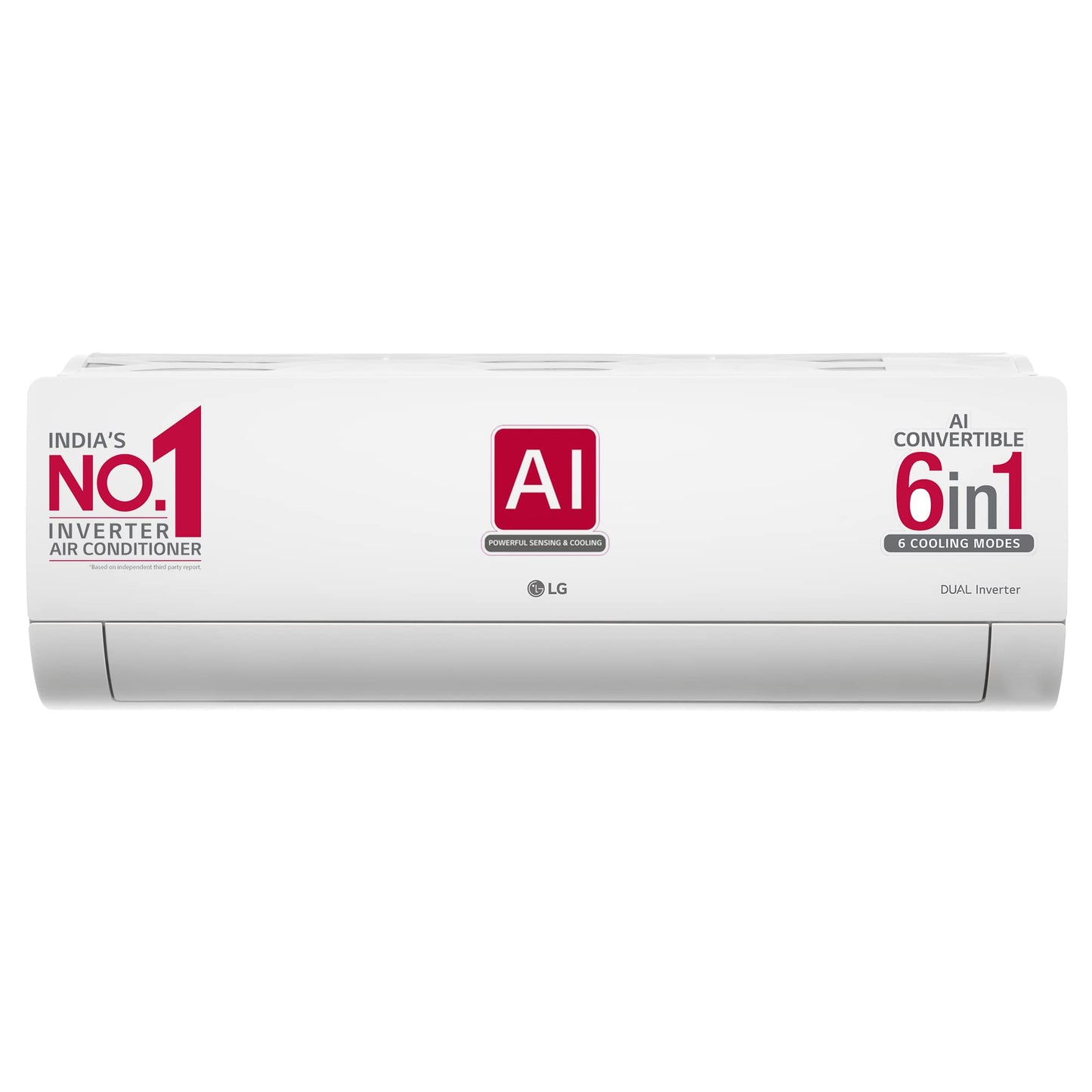 LG 1.5 Ton 3 Star DUAL Inverter Split AC (Copper, AI Convertible 6-in-1, HD Filter with Anti-Virus Protection, US-Q18JNXE, White)