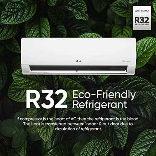 LG 1.5 Ton 3 Star DUAL Inverter Split AC (Copper, AI Convertible 6-in-1, HD Filter with Anti-Virus Protection, US-Q18JNXE, White)