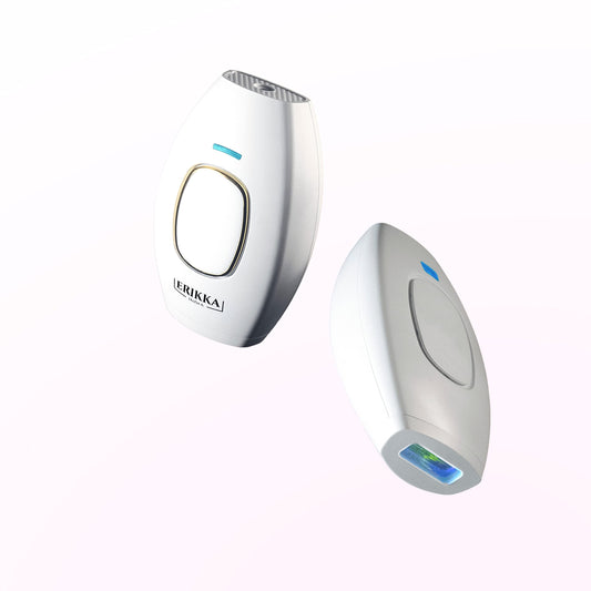 Erikka India Ipl Hair Removal Handset, Advanced Diy Ipl Laser For Men And Women, Permanent Hair Reduction At Home, Works For Body And Facial Hair, 500,000 Flashes,12 Months Warranty By Erikka (White) - TECHTOYSHUB