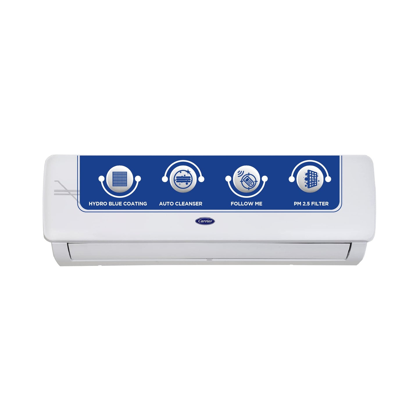 Carrier 2 Ton 5 Star Wi-Fi Inverter Split AC (Copper, Convertible 6-in-1 Cooling, Smart Display, PM 2.5 Filter,White)