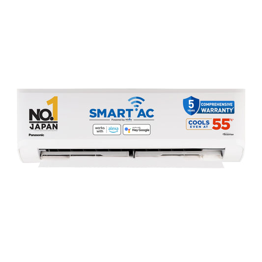 Panasonic 1.5 Ton 3 Star Wi-Fi Inverter Split AC (Copper Condenser, 7in1 Convertible, True AI, PM 0.1 Filter, White)