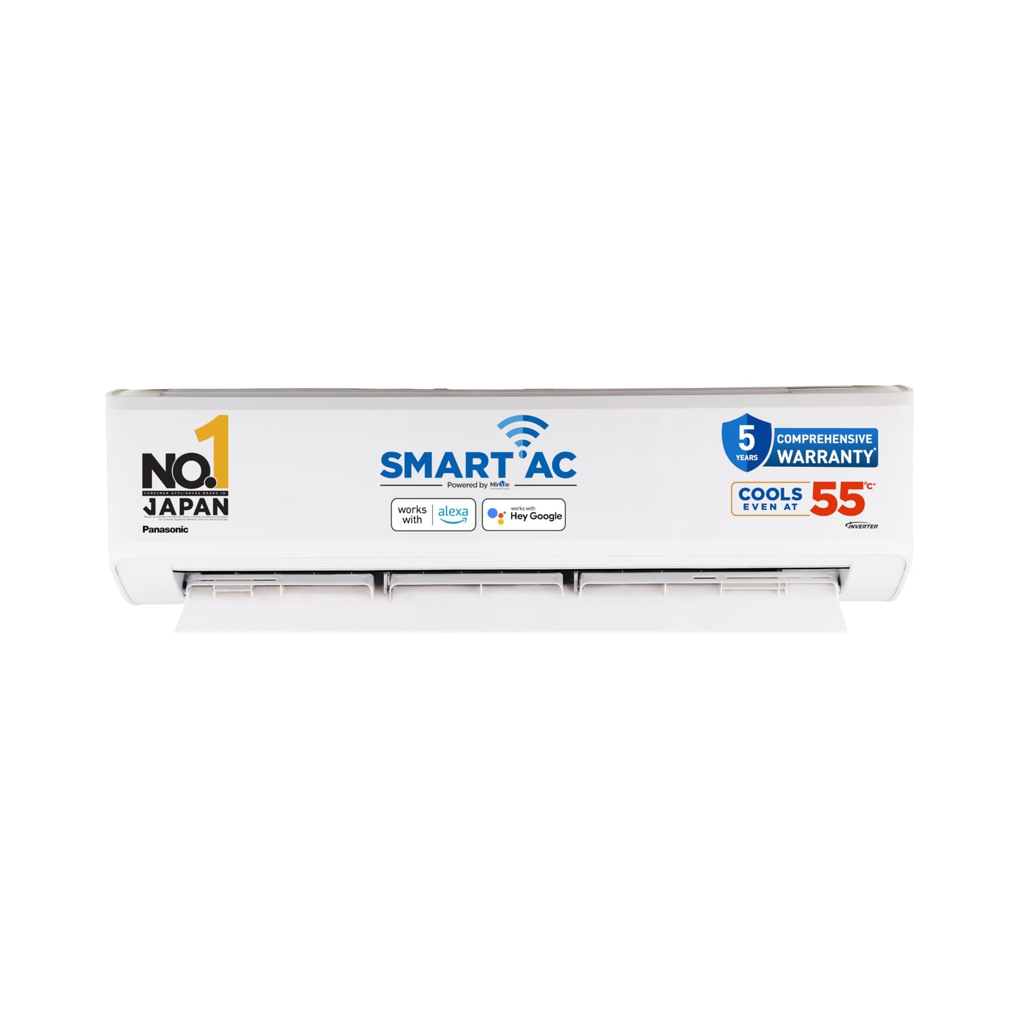 Panasonic 1.5 Ton 3 Star Wi-Fi Inverter Split AC (Copper Condenser, 7in1 Convertible, True AI, PM 0.1 Filter, White)