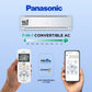 Panasonic 1.5 Ton 3 Star Wi-Fi Inverter Split AC (Copper Condenser, 7in1 Convertible, True AI, PM 0.1 Filter, White)