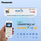 Panasonic 1.5 Ton 3 Star Wi-Fi Inverter Split AC (Copper Condenser, 7in1 Convertible, True AI, PM 0.1 Filter, White)