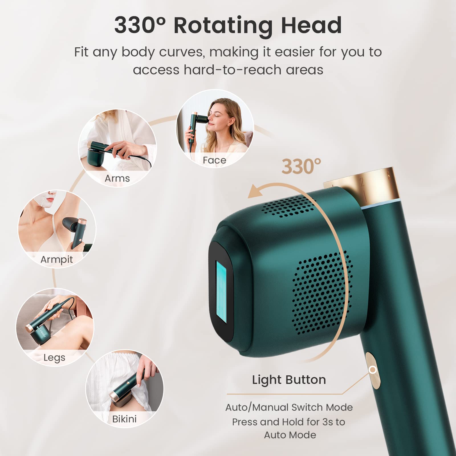 JOVS Venus Pro IPL Hair Removal for Women and Men - TECHTOYSHUB