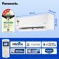 Panasonic 1.5 Ton 3 Star Wi-Fi Inverter Split AC (Copper Condenser, 7in1 Convertible, True AI, PM 0.1 Filter, White)