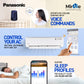 Panasonic 1.5 Ton 3 Star Wi-Fi Inverter Split AC (Copper Condenser, 7in1 Convertible, True AI, PM 0.1 Filter, White)